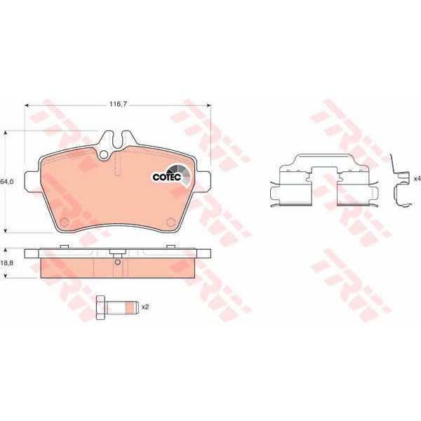 Слика на Плочки TRW COTEC GDB1629