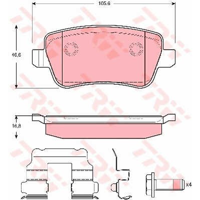 Слика на Плочки TRW COTEC GDB1637