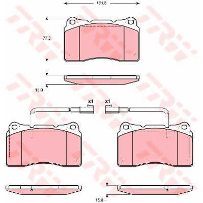 Слика на Плочки TRW COTEC GDB1648