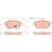 Слика 1 на плочки TRW COTEC GDB1655