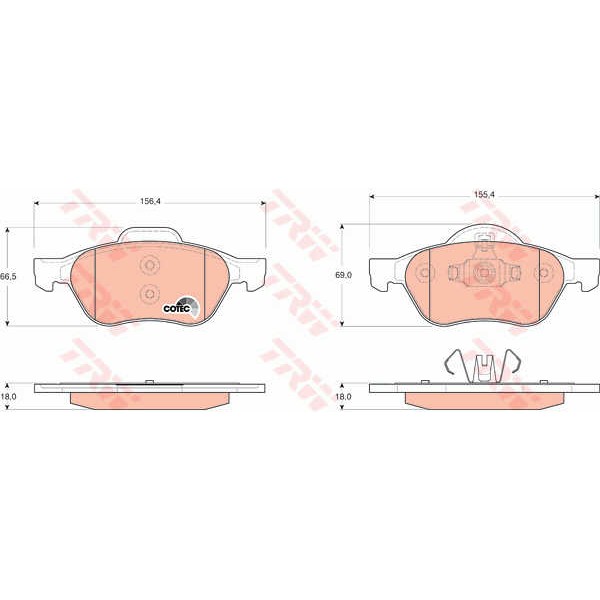 Слика на Плочки TRW COTEC GDB1687