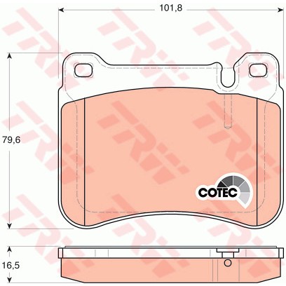 Слика на Плочки TRW COTEC GDB1693