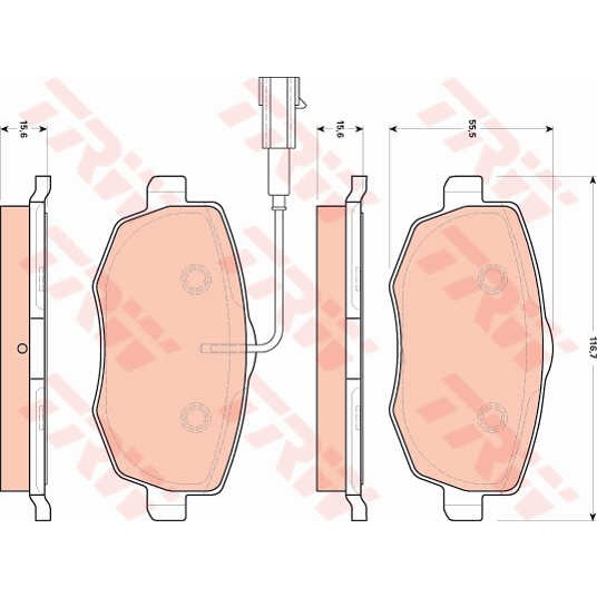 Слика на Плочки TRW COTEC GDB1707