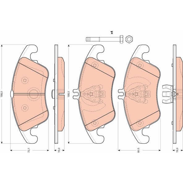 Слика на Плочки TRW COTEC GDB1737