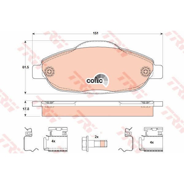 Слика на Плочки TRW COTEC GDB1761