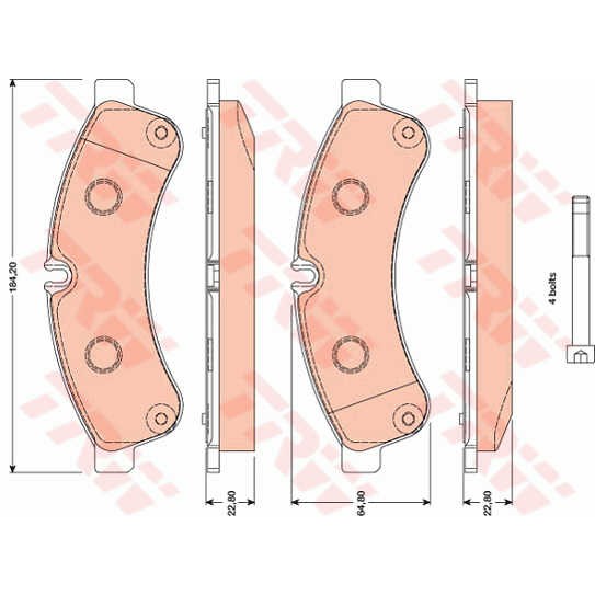 Слика на Плочки TRW COTEC GDB1780