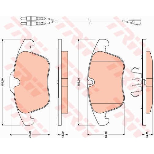 Слика на Плочки TRW COTEC GDB1818