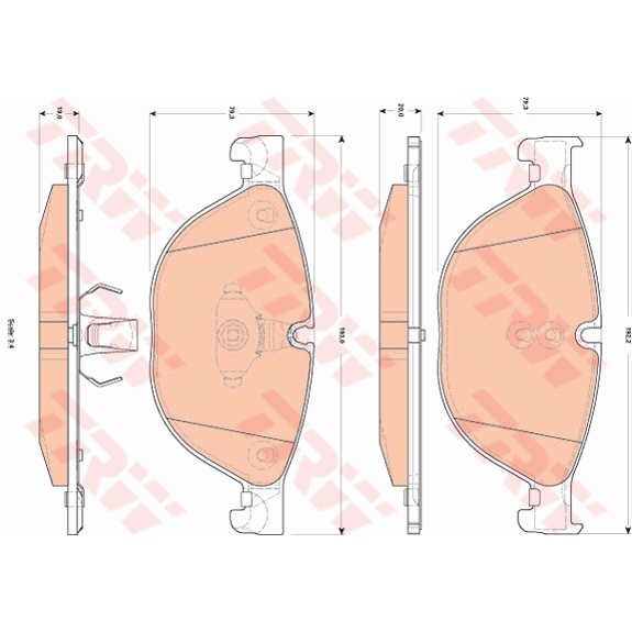 Слика на плочки TRW COTEC GDB1838 за BMW 7 Series F 730 d - 211 коњи дизел