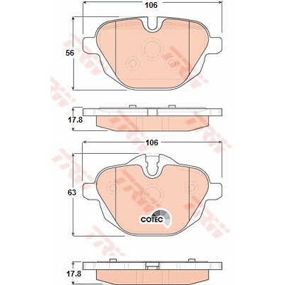 Слика на Плочки TRW COTEC GDB1840