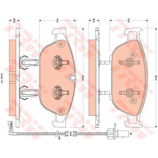 Слика на Плочки TRW COTEC GDB1883