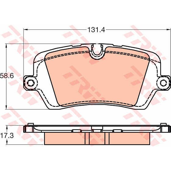 Слика на плочки TRW COTEC GDB2029 за Range Rover Sport (LW) 4.4 TD 4x4 - 340 коњи дизел