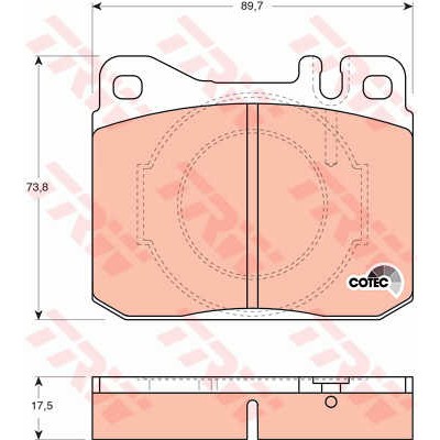 Слика на Плочки TRW COTEC GDB264