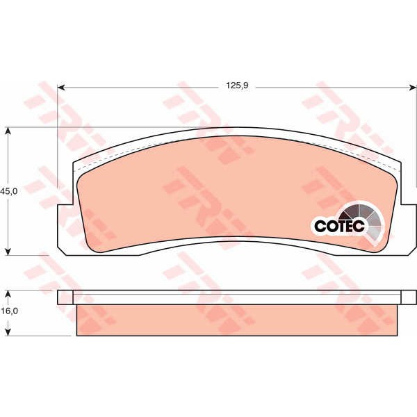 Слика на Плочки TRW COTEC GDB265