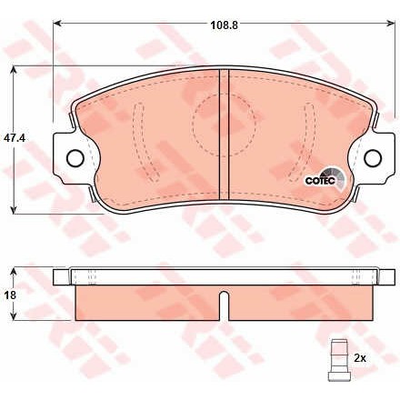 Слика на Плочки TRW COTEC GDB297