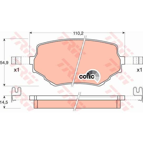 Слика на Плочки TRW COTEC GDB3132