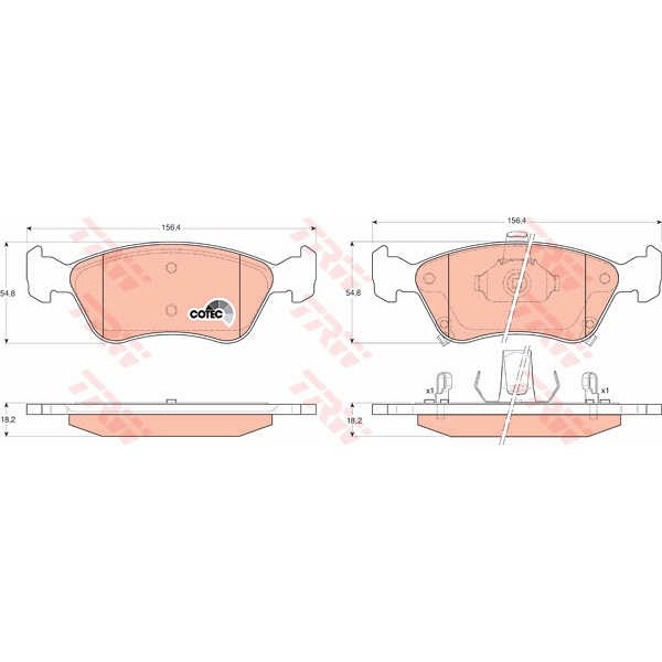 Слика на Плочки TRW COTEC GDB3163