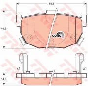 Слика 1 $на Плочки TRW COTEC GDB3170