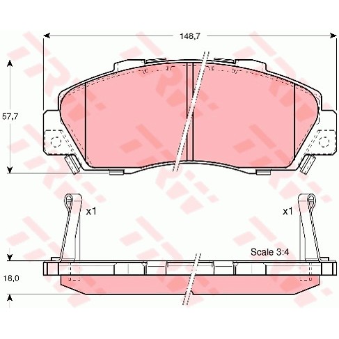 Слика на Плочки TRW COTEC GDB3177