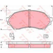 Слика 1 $на Плочки TRW COTEC GDB3193