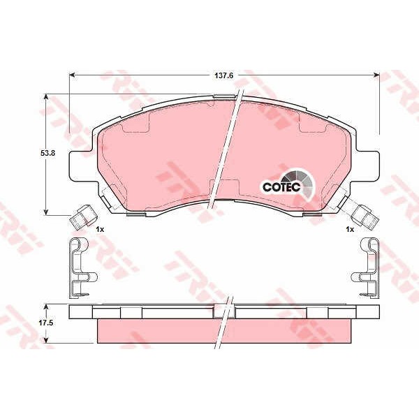 Слика на Плочки TRW COTEC GDB3205