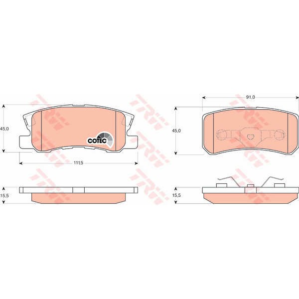 Слика на Плочки TRW COTEC GDB3247