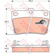 Слика 1 на плочки TRW COTEC GDB3279