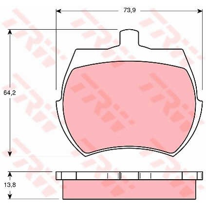 Слика на Плочки TRW COTEC GDB332