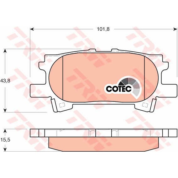 Слика на Плочки TRW COTEC GDB3339