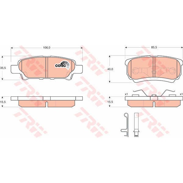 Слика на Плочки TRW COTEC GDB3341