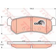 Слика 1 на плочки TRW COTEC GDB3348