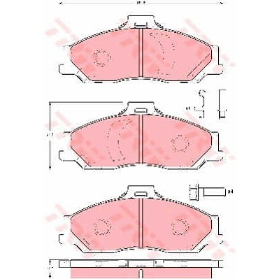 Слика на плочки TRW COTEC GDB3353 за Ford Ranger (TU) 2.5 D - 78 коњи дизел