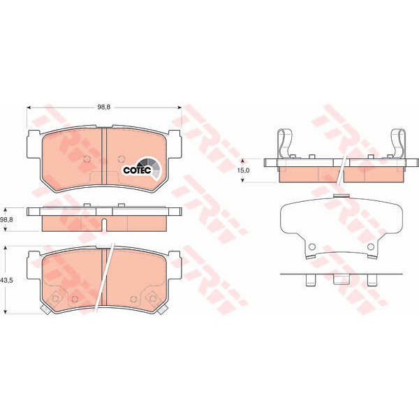 Слика на Плочки TRW COTEC GDB3366