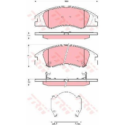 Слика на плочки TRW COTEC GDB3367 за Kia Cerato Hatchback (LD) 1.6 - 122 коњи бензин