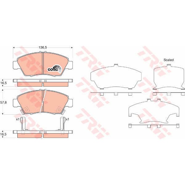 Слика на Плочки TRW COTEC GDB3375