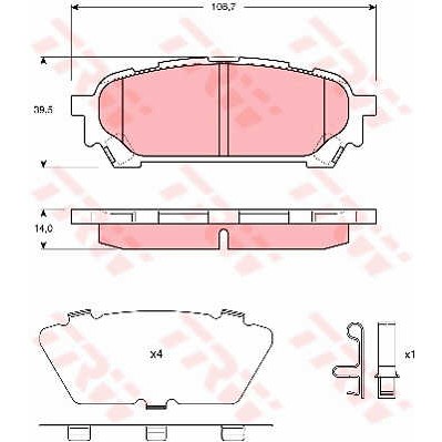 Слика на Плочки TRW COTEC GDB3395