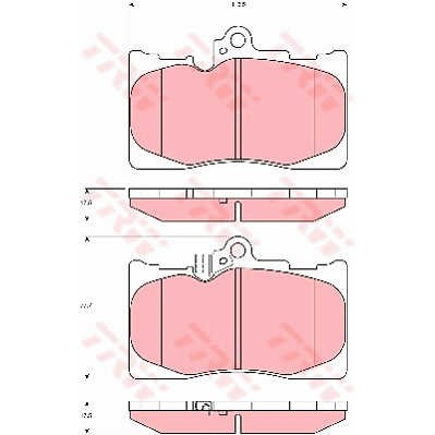 Слика на плочки TRW COTEC GDB3398 за Lexus RC (gsc1, usc1) 200t - 245 коњи бензин