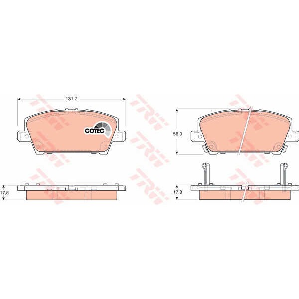 Слика на Плочки TRW COTEC GDB3407