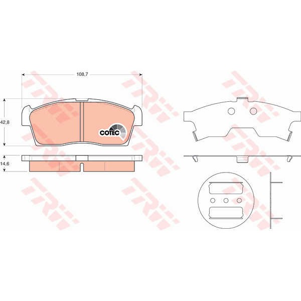 Слика на Плочки TRW COTEC GDB3411