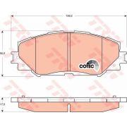 Слика 1 на плочки TRW COTEC GDB3425