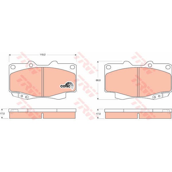 Слика на Плочки TRW COTEC GDB3428