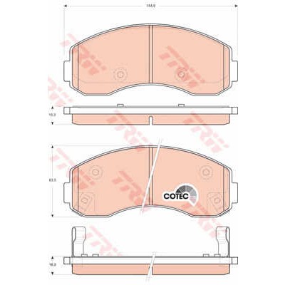 Слика на Плочки TRW COTEC GDB3434