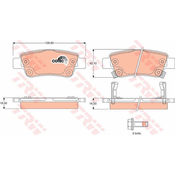 Слика на Плочки TRW COTEC GDB3446