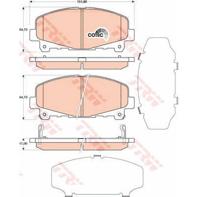 Слика на Плочки TRW COTEC GDB3477