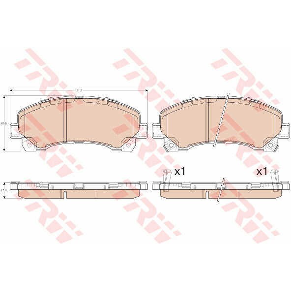 Слика на Плочки TRW COTEC GDB3545