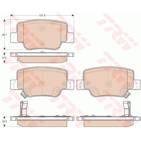 Слика на Плочки TRW COTEC GDB3547