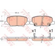 Слика 1 на плочки TRW COTEC GDB3583