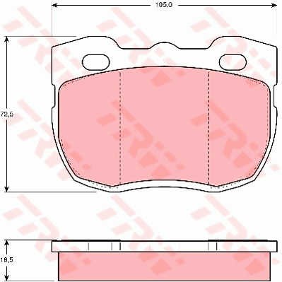 Слика на Плочки TRW COTEC GDB394