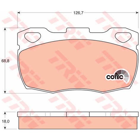 Слика на Плочки TRW COTEC GDB395