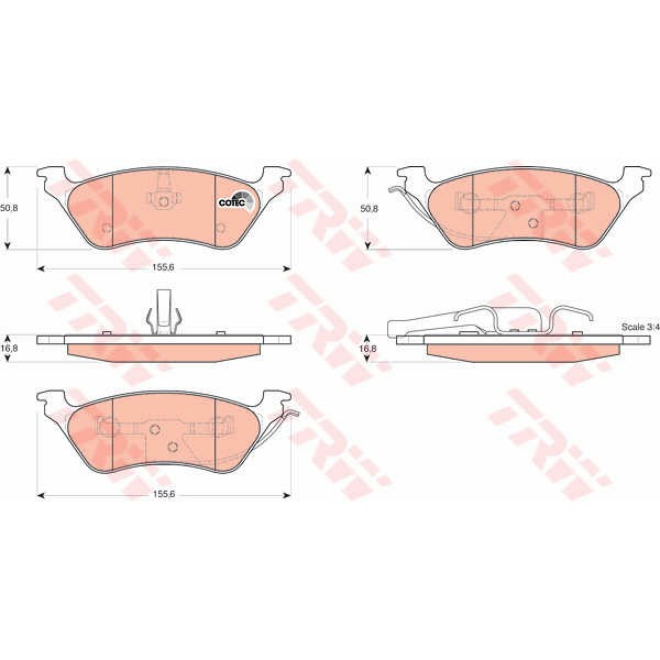 Слика на Плочки TRW COTEC GDB4130