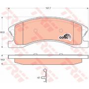 Слика 1 на плочки TRW COTEC GDB4133